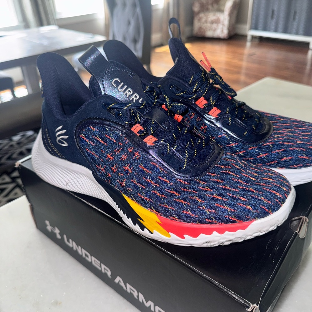 Under Armour Blue and Red Curry’s